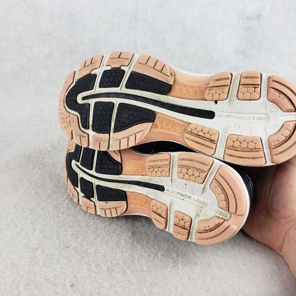 Asics Womens Gel Nimbus 20 T850N Black Running Shoes Lace Up Low Top Siz… - Picture 7 of 9